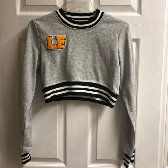 LF Tops - LF Varsity Cropped Long Sleeve LF Tops - LF Varsity Cropped Long Sleeve